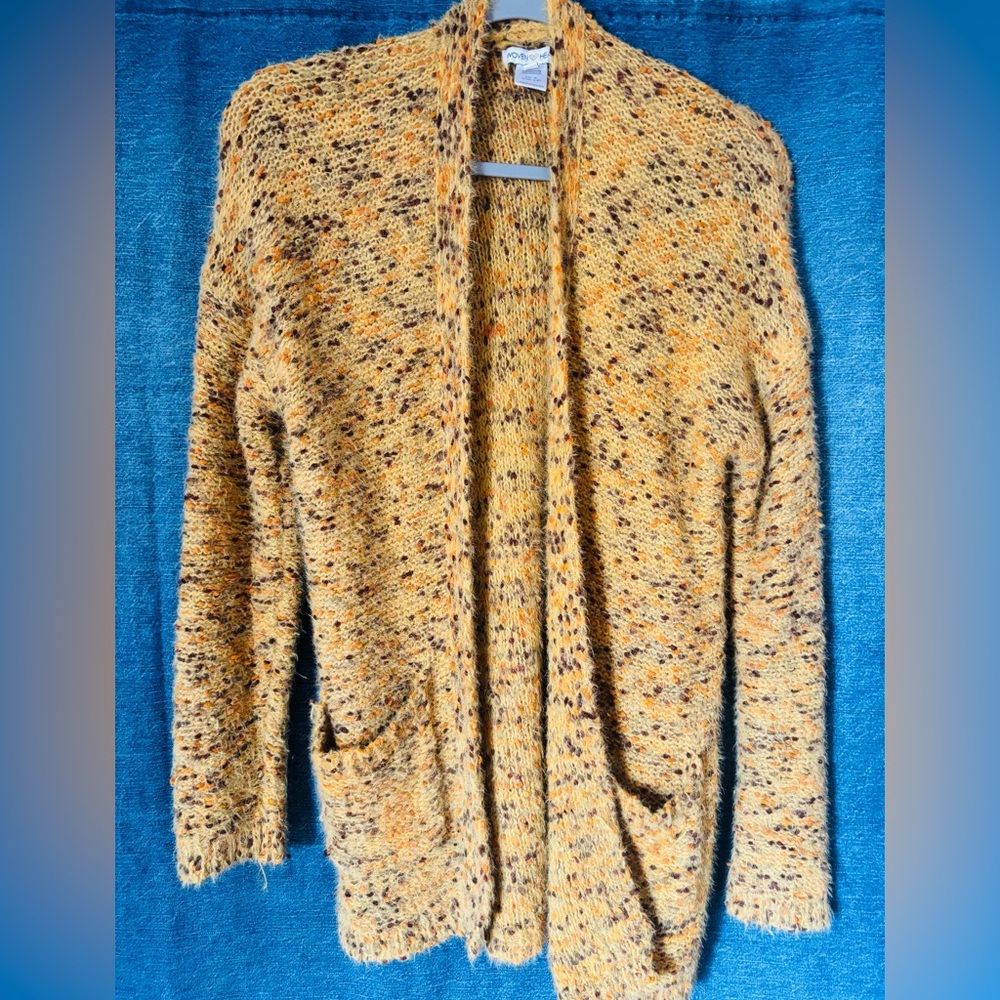 CONFETTI * RAINBOW DOT * BOHO * COZY CARDIGAN by WOVEN HEART 🧡💛 - Picture 2 of 5